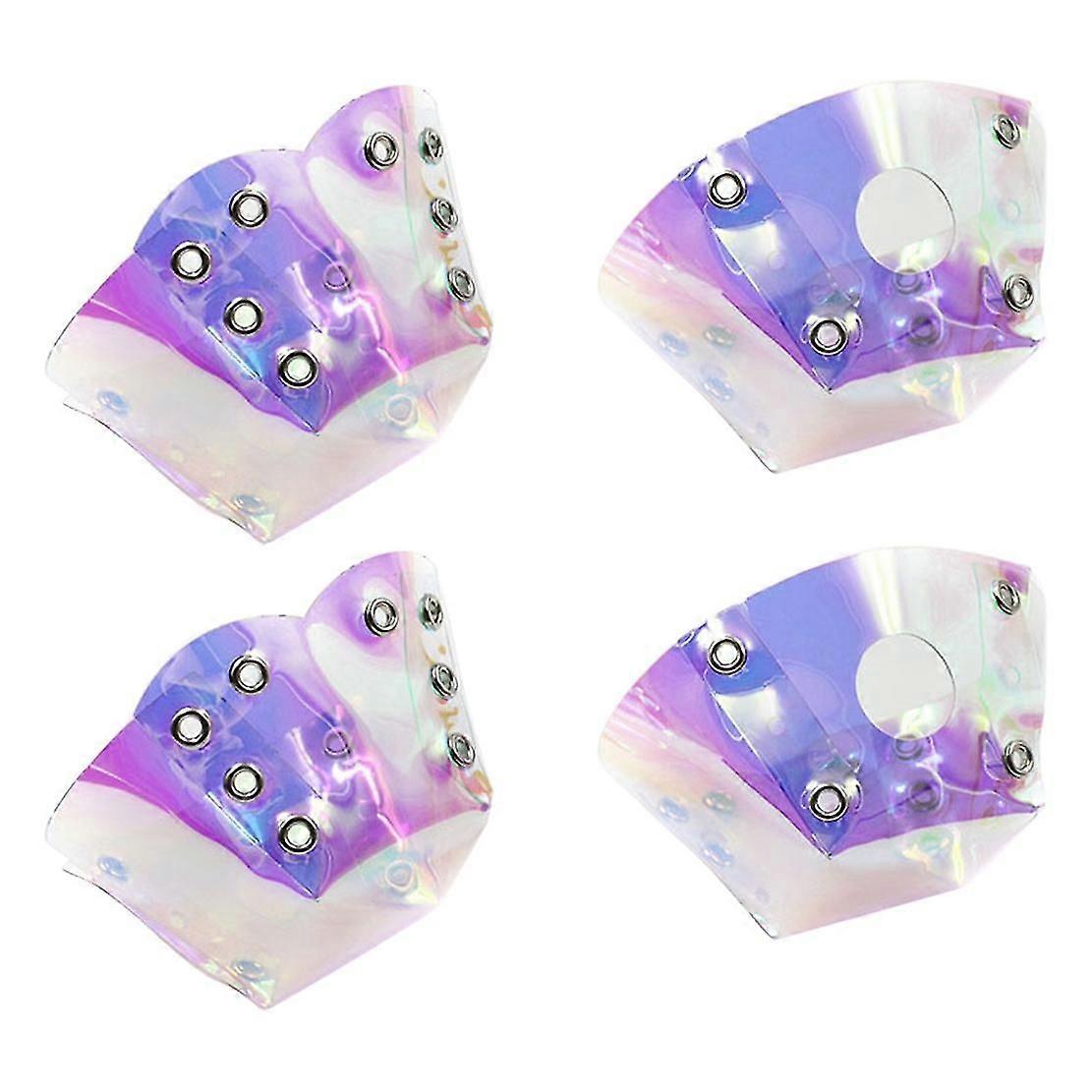 4 قطع التزلج اصبع القدم حراس نباتي فو بولي كلوريد الفينيل الأسطوانة التزلج اصبع القدم قبعات حذاء درع اصبع القدم حامي الأسطوانة الزلاجات