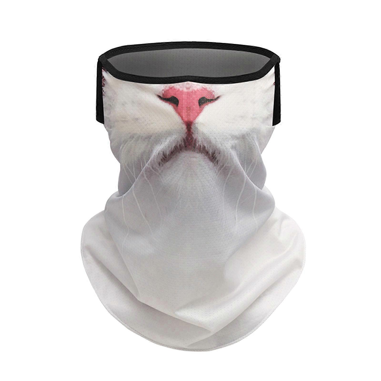 Animal Face Print Sunblock Face Mask For Women Designed For Summer Adventures And Sensitive Skin Neck Coverage Multicolor