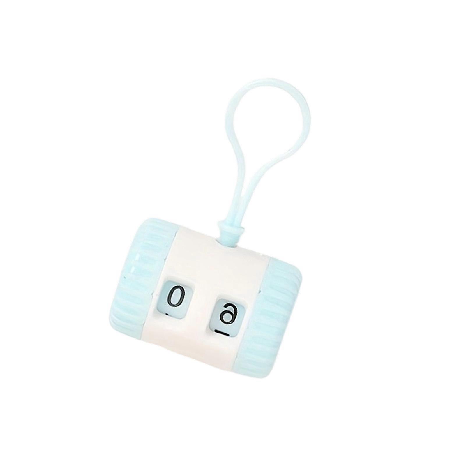 Plastic Stitching Counter For Knitting Crochet With Bright Color Markers Easy Opening For Efficient Crafting Projects  Sky Blue