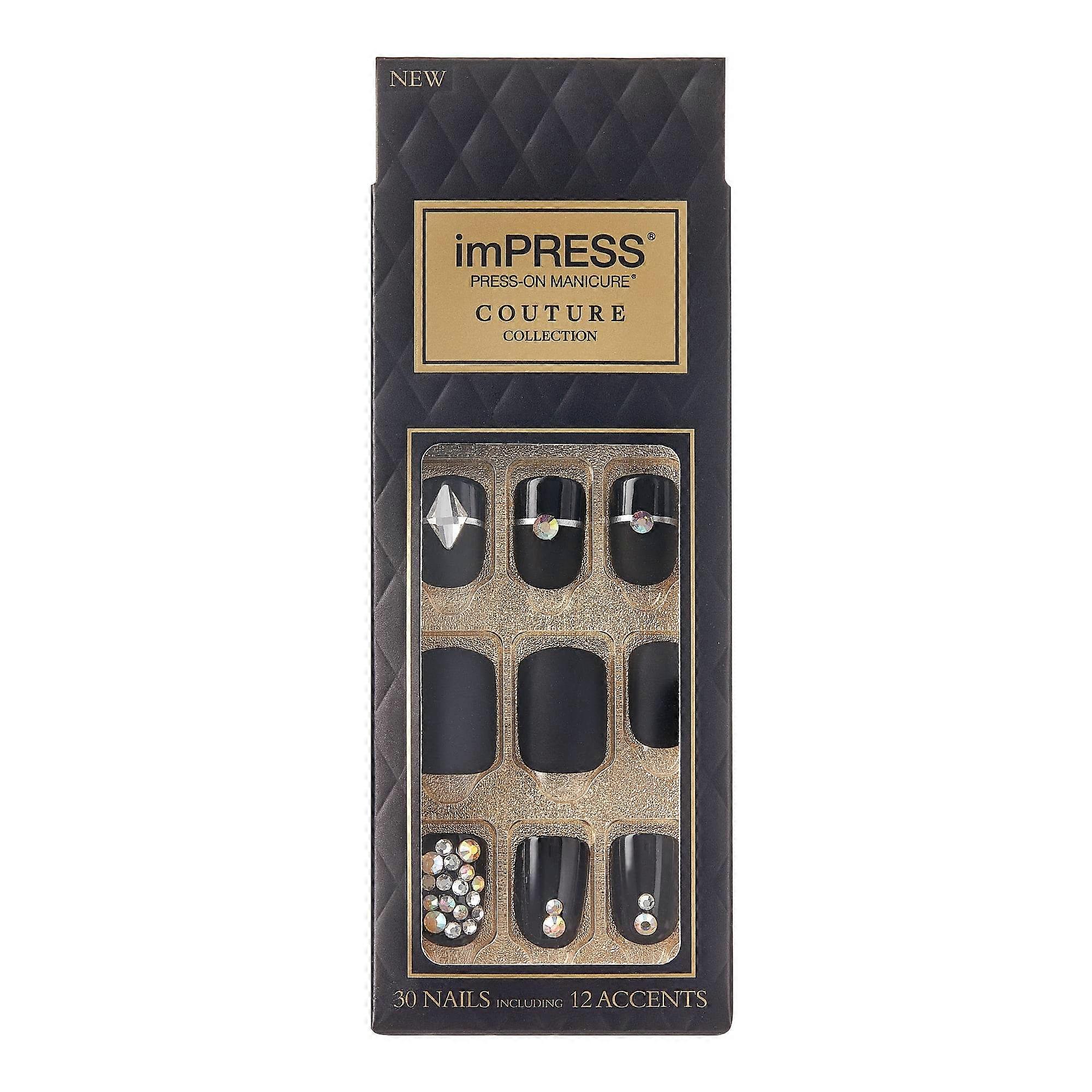 Kiss Impress 按压式美甲套装，奢华，30 件