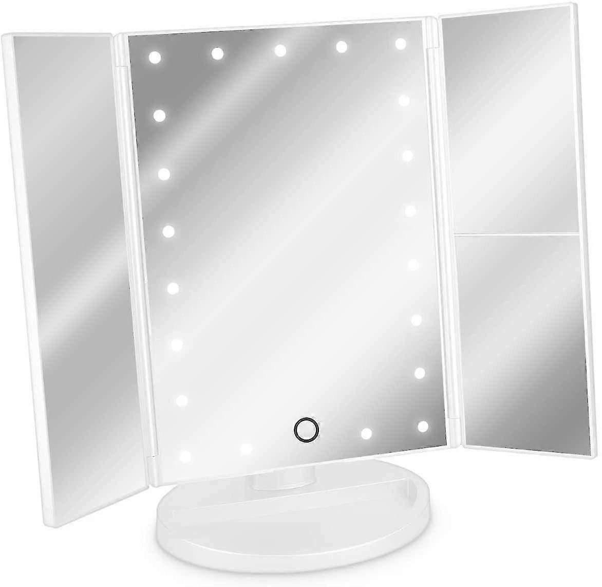 Led Cosmetic Mirror Folding Standing Mirror Illuminated Make-up Mirror