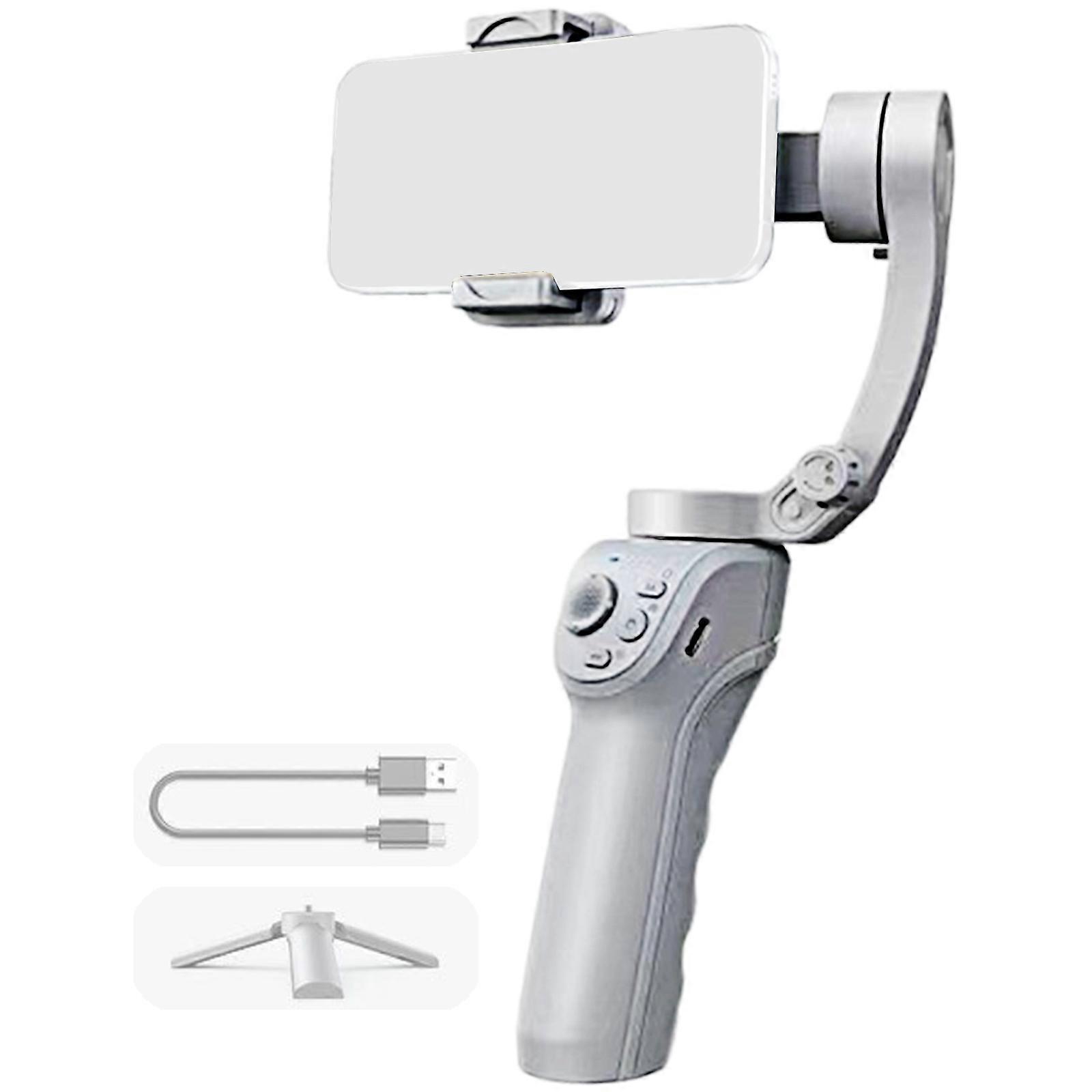 MultiDevice Compatible 3Axis Stabilizer Auto Face Trackings Lightweight Construction Perfect For Skiing Cycling Vlog Multicolor