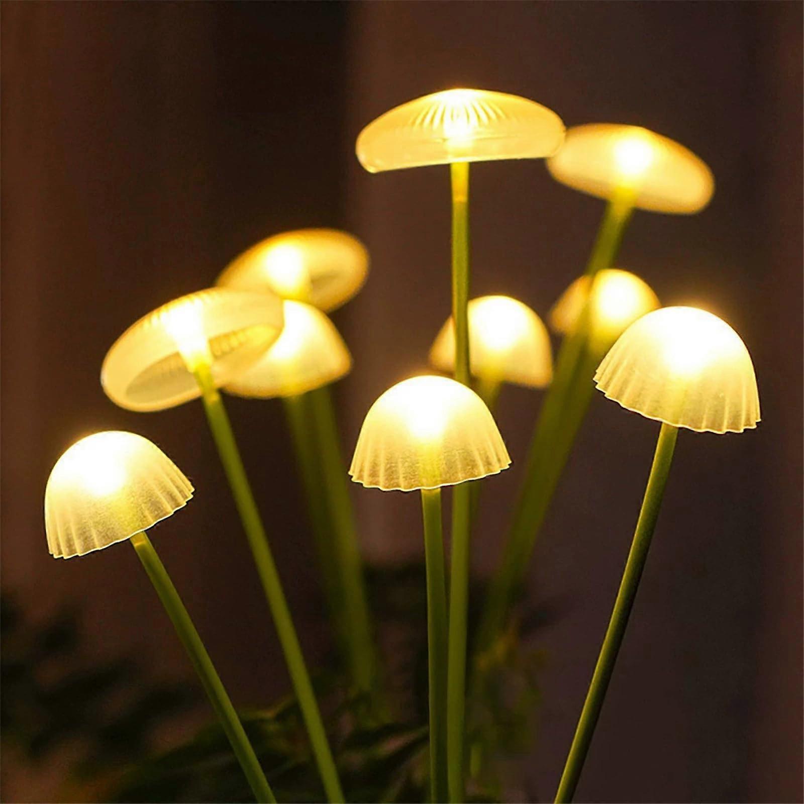 Solar 2 Pack Jellyfish Ground Stake Lights Warm White 6LED