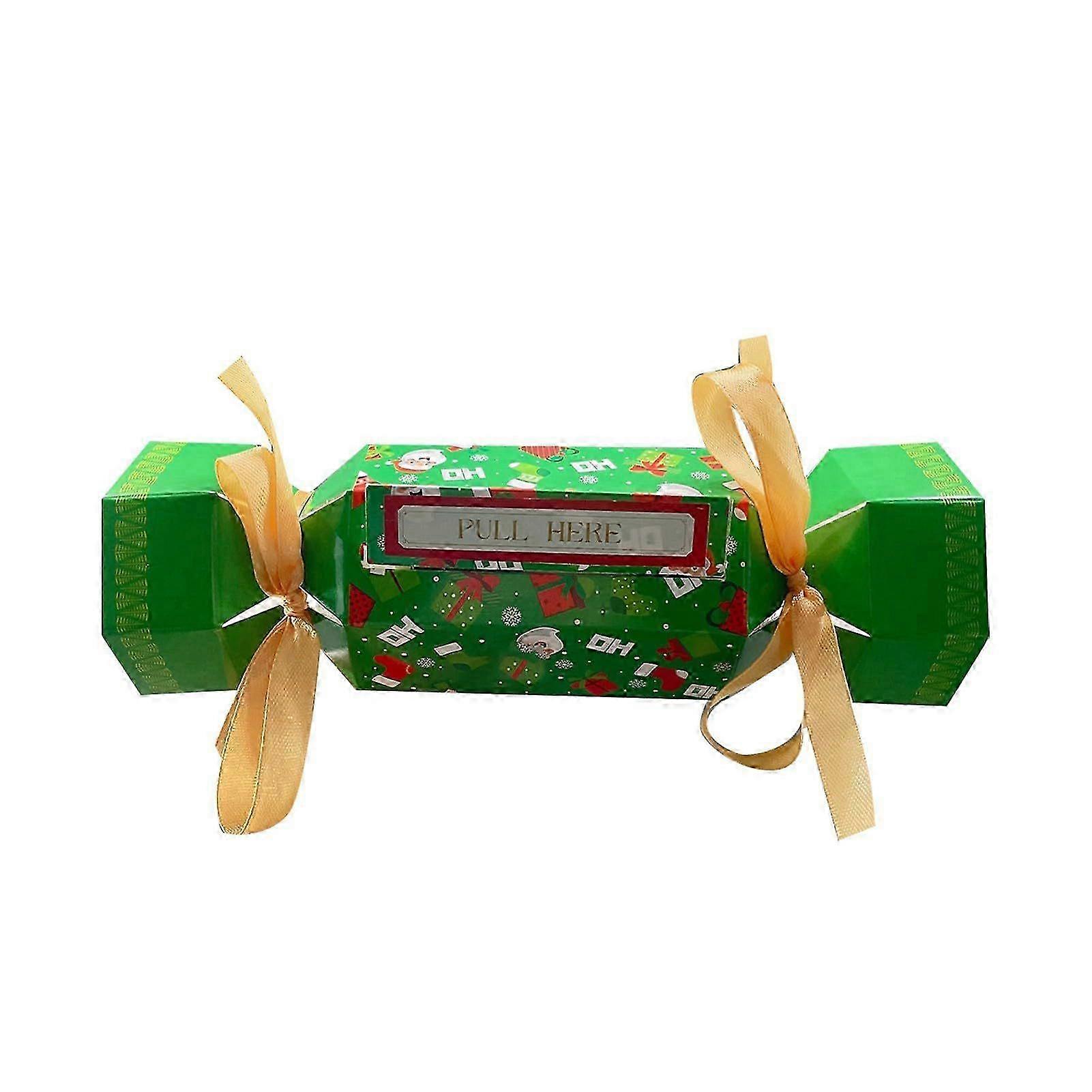 Christmas Candy Container with Ribbon for Treat Storage