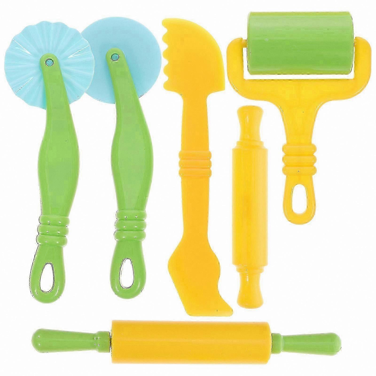 DIY Clay Modeling Tool Set for Kids - Non-Toxic Plastic Craft Supplies for Daycare and Home Creative Play, 1 Set