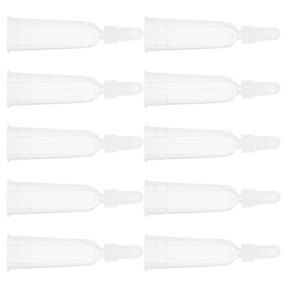 Transparent Glue Applicator Tip Cap for Ampule Bottles 10Pcs Set