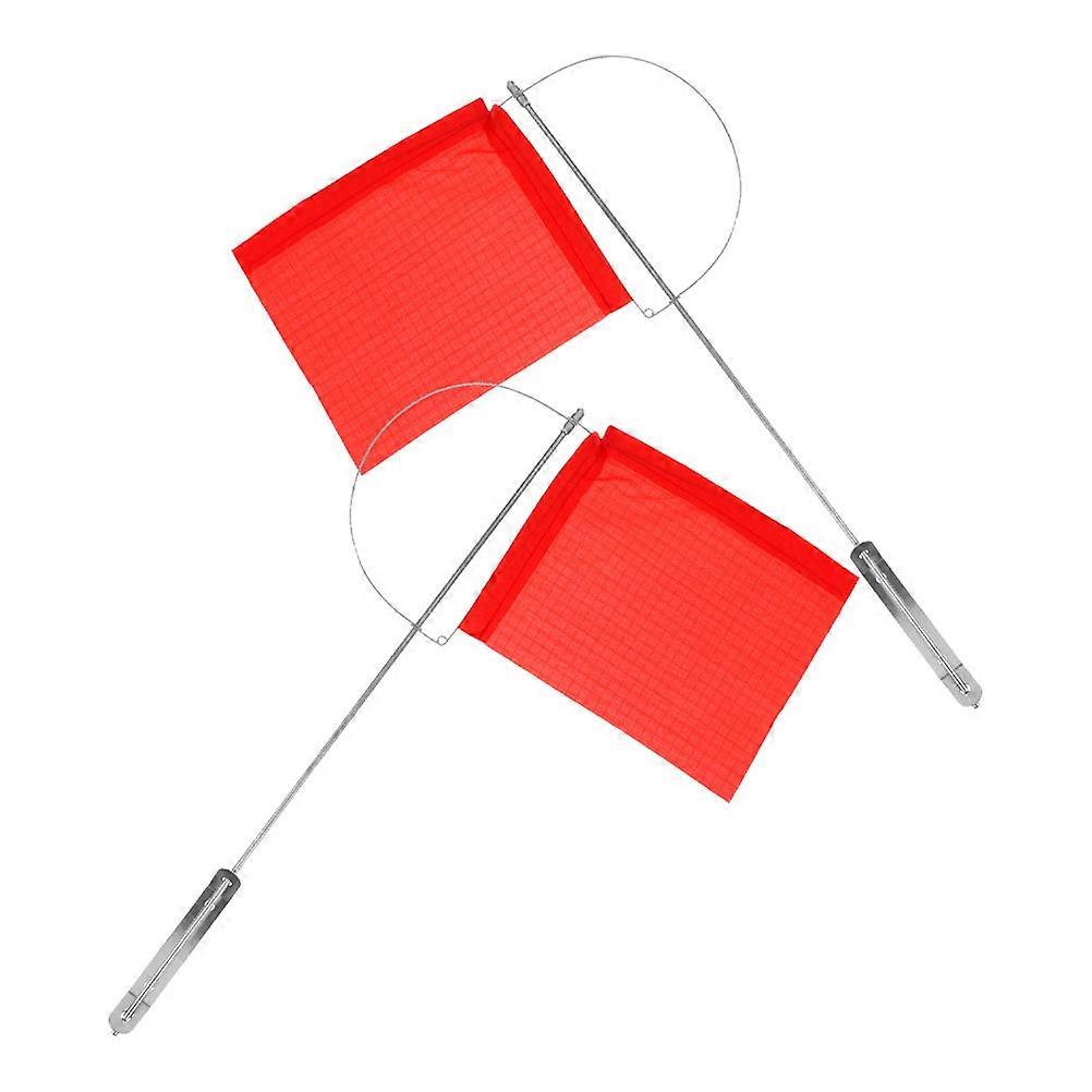 Boat Wind Direction Flag Sailing Marker 2Pcs Red Durable Stainless Steel