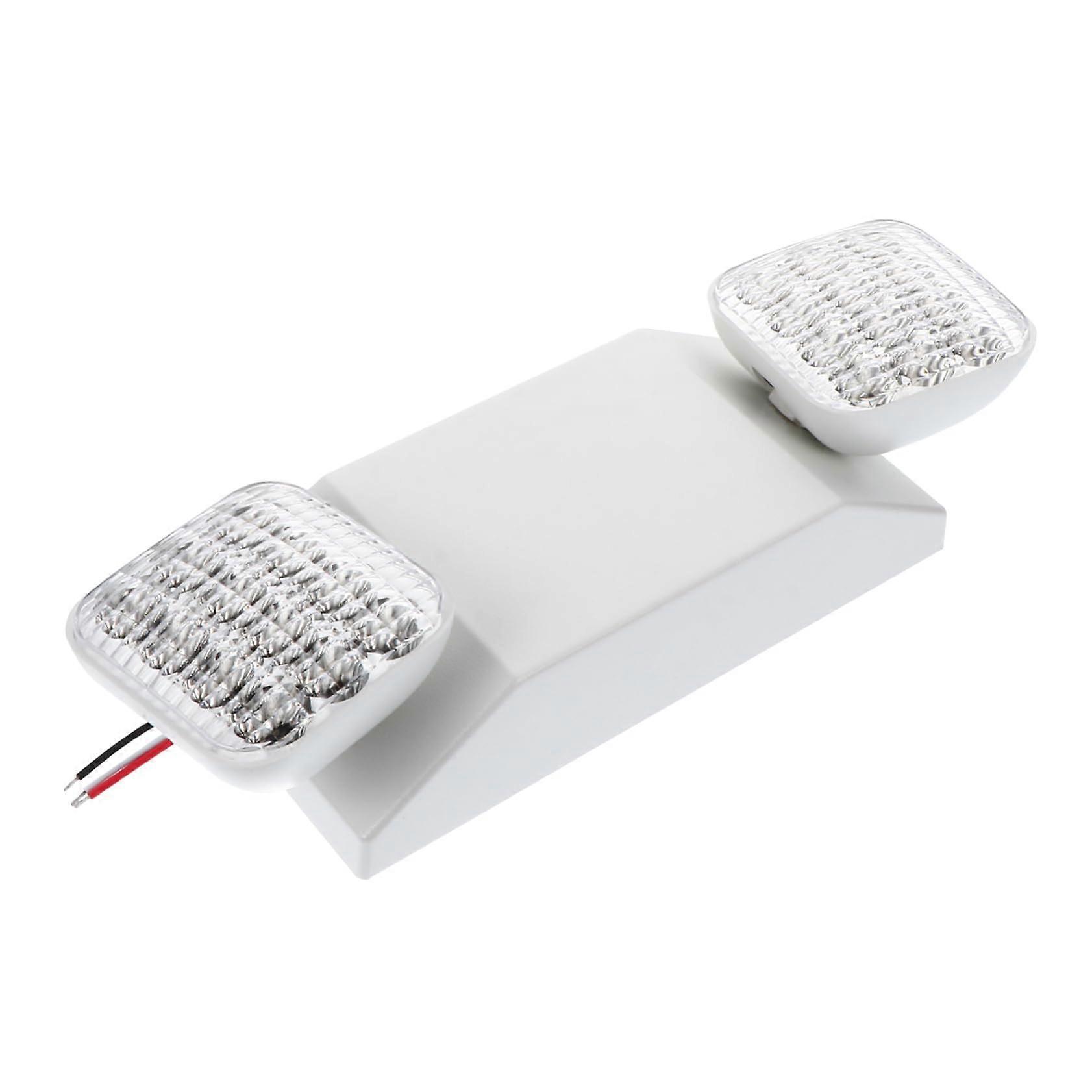 Indoor LED Emergency Light with DualHead Strobe, Bright Wall Mounted Lamp for Evacuation