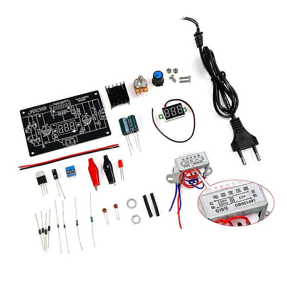LM317 Adjustable Regulated Power Supply DIY Kit AC 220V EU Plug