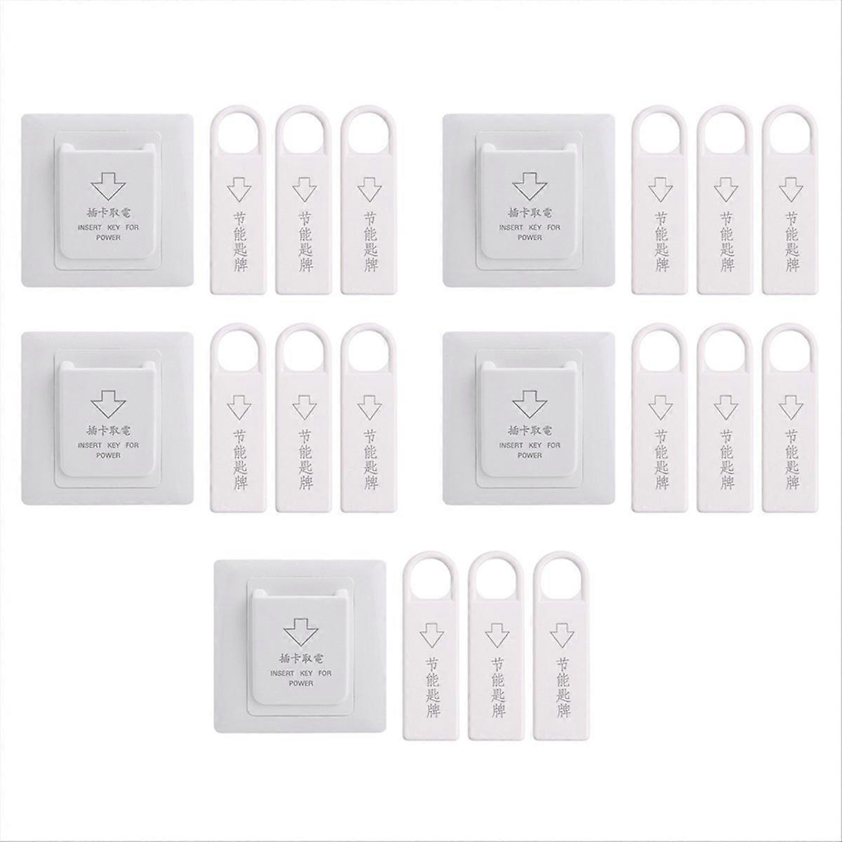 5set High Grade Hotel Magnetic Card Switch Energy Saving Switch Insert Key for Power with 3 Card