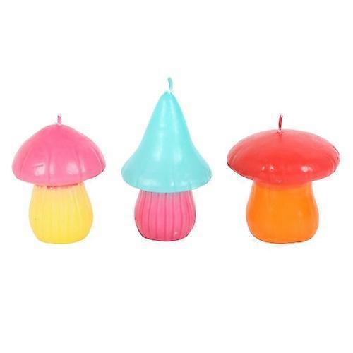 Something Different Funky Fungi Mushroom Candles (Pack of 3)