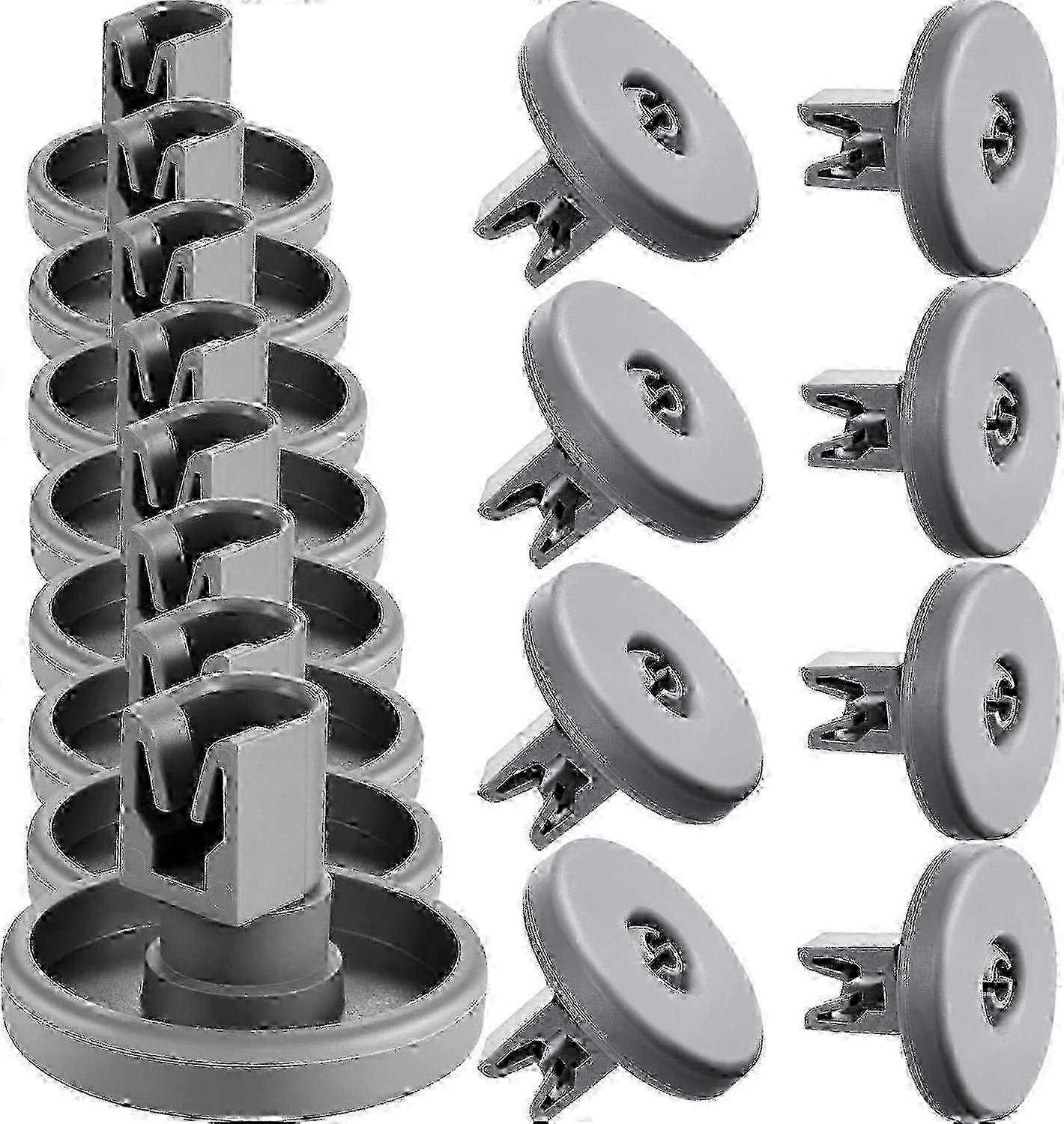 16 Pack Dishwasher Wheel Replacement Set For Lower Basket Compatible With Various Dishwasher Brands