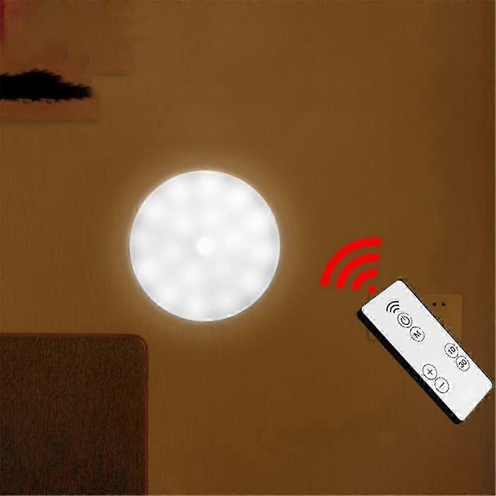 Wireless LED Motion Sensor Light for Cabinets with 18 LEDs Remote Control Under Counter Lamp