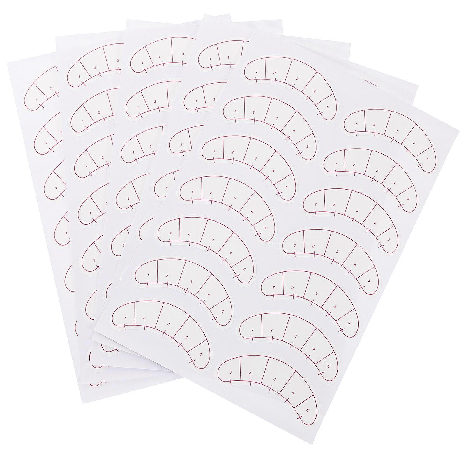 Eyelash Pad for Lash Extensions with Precise Measurement 10 Sheets Set