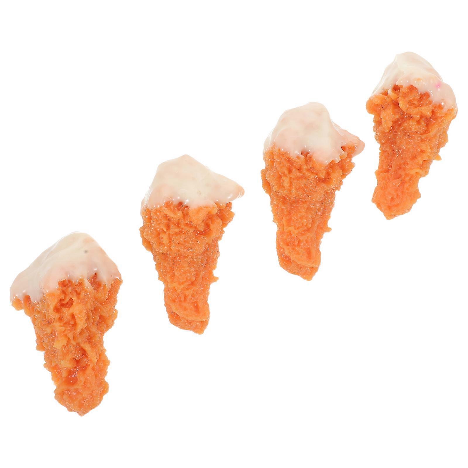 Faux Food Display Realistic Fried Chicken Model for Parties 12Pcs