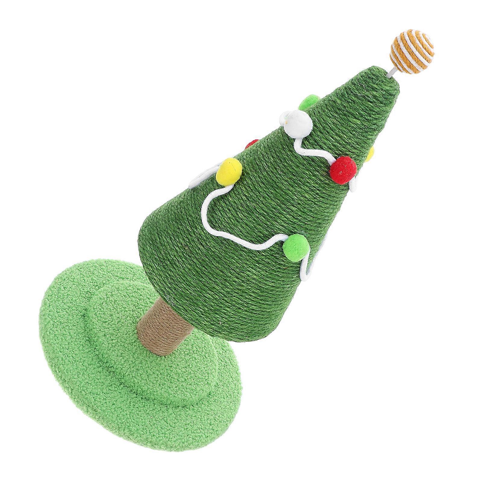 Christmas Cat Scratching Post with Sisal Material for Home Use 1 Unit