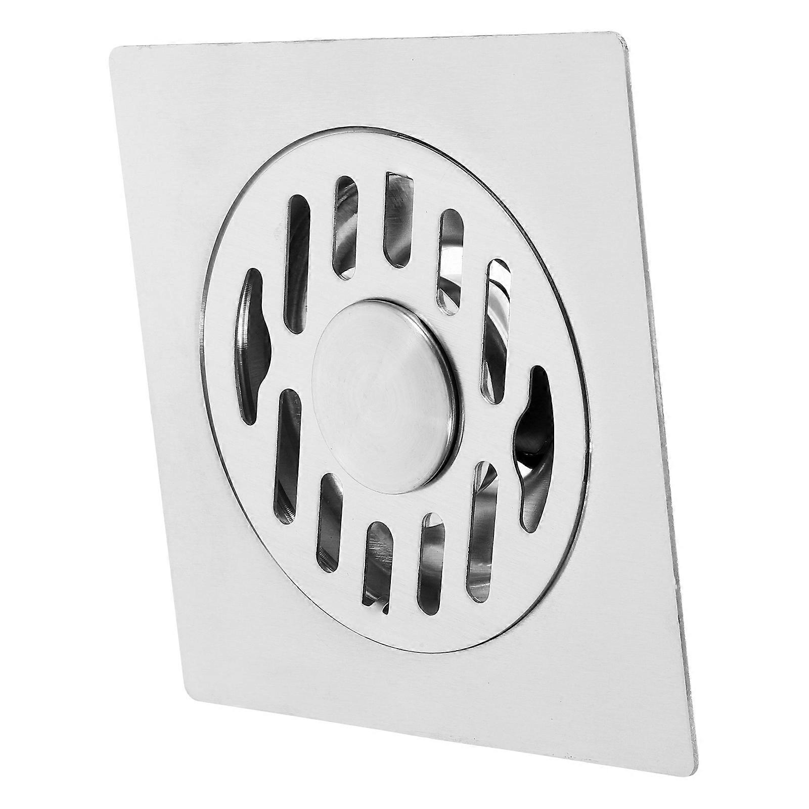 Silver Bathroom Drain Strainer Stainless Steel Floor Drain