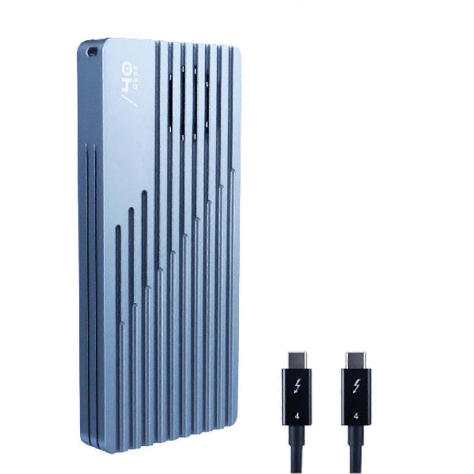 40Gbps USB4 NVMe SSDs Enclosure with Silents Fan Supports Thunderbolt4 USB C Multicolor