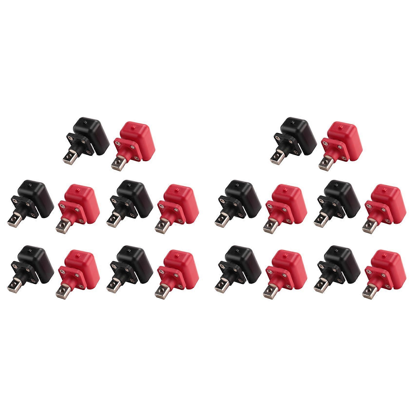 20 Pcs 200A All-Copper Lithium Battery Post High-Current Copper Terminal Battery Connector Energy Storage Terminal(B)