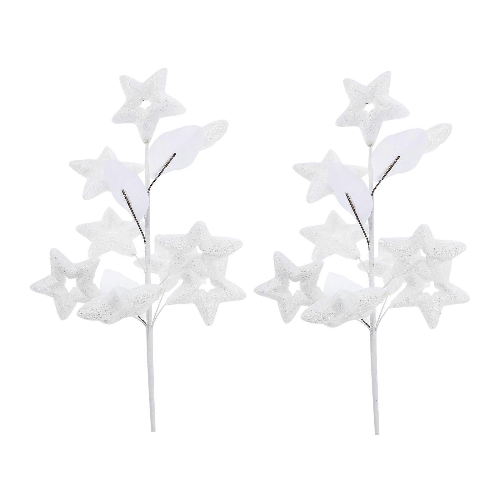 Christmas Ornaments for Wedding Decor 4Pcs DIY Artificial Stems