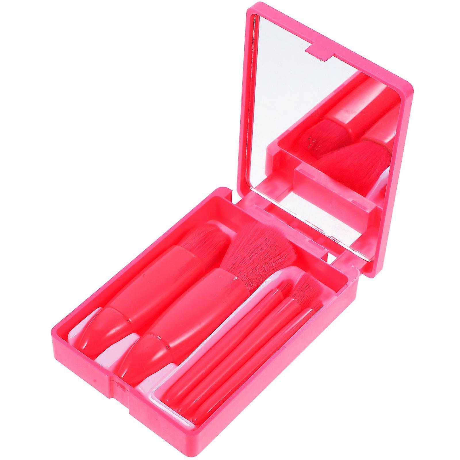 Makeup Brush Set Portable Cosmetic Brushes for Women with Case 2Sets