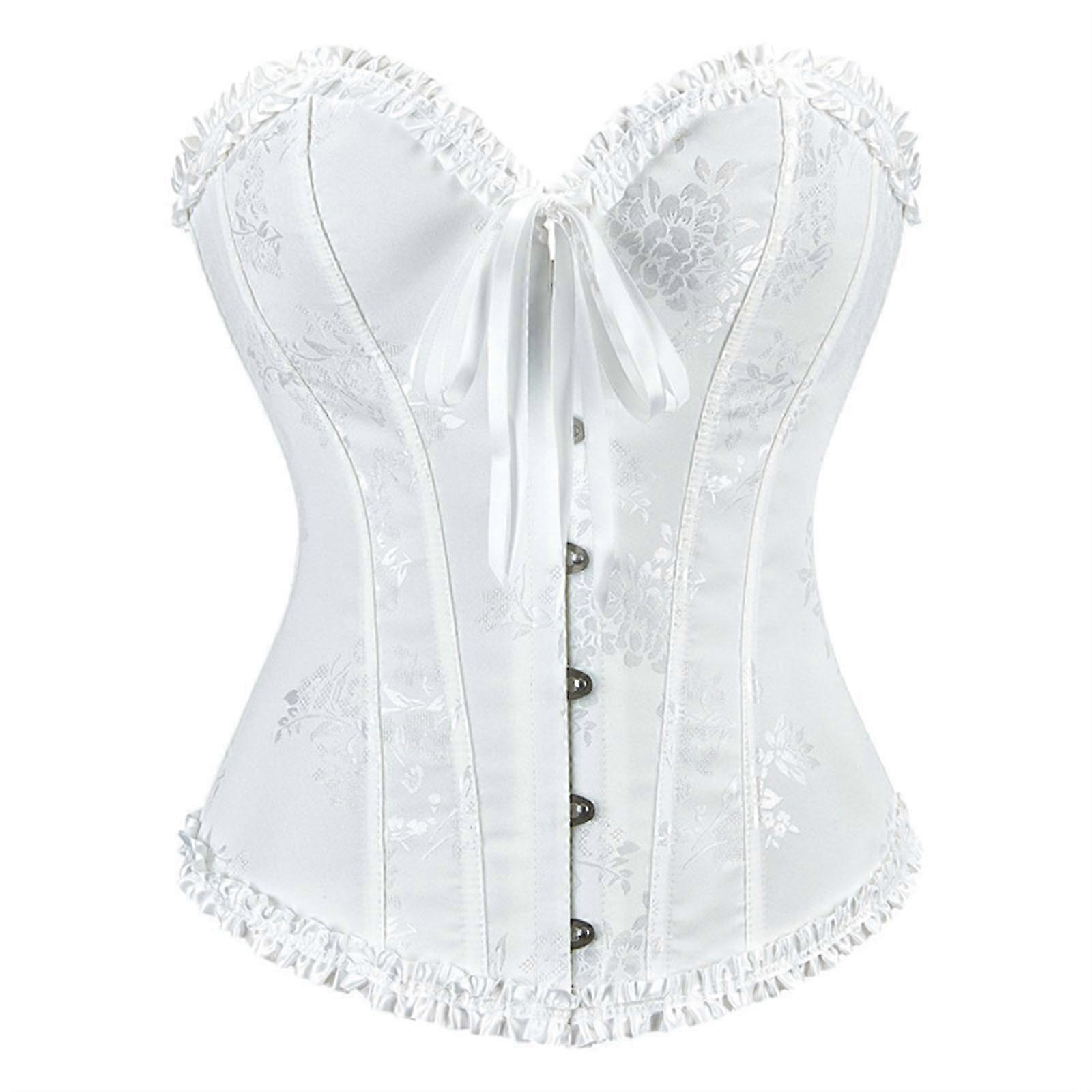 Comfortable Waist Shaping Corset Breathable Elastic Shapewear Seamless Design Women's Tummy Control Undergarment White Xl