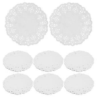 140 Stück runde Backpapier-Servierunterlagen für frittierte Speisen, Pizza und Snacks