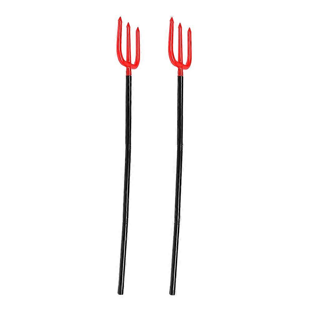 Prop Fork for Party 2Pcs Realistic Demon Accessory
