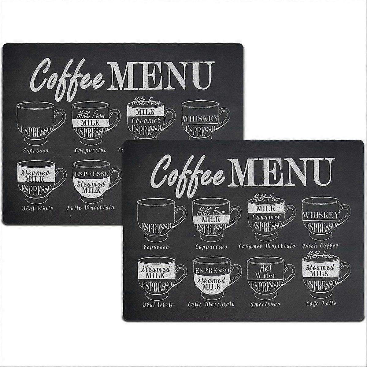 2-Pack Dish Drying Mat, Super Absorbent Dish Drying Mat,for Kitchen Counter, Fit Under Espresso Mac