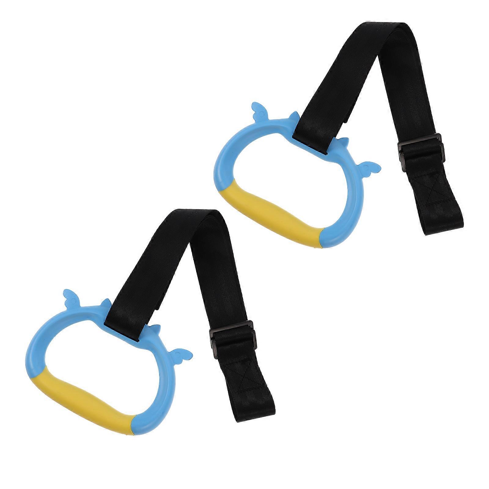 Anillas de gimnasia para niños con correas de seguridad para ejercicios en interiores