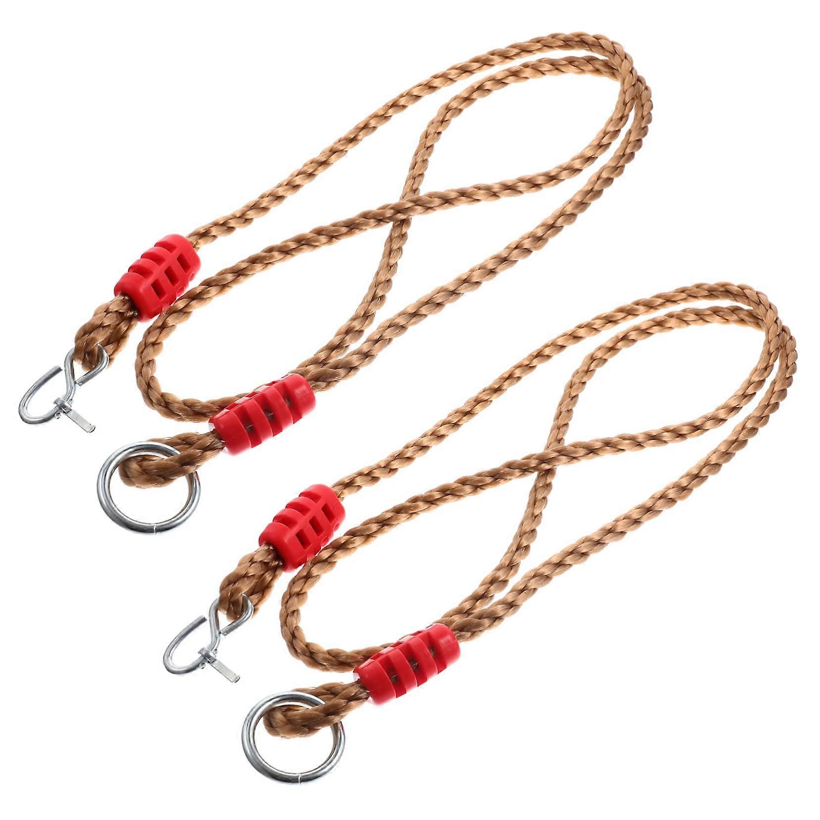 2pcs Adjustable Tree Swing Straps with Hooks, Heavy Duty Outdoor Hammock Hanging Ropes