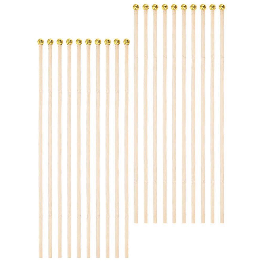 Bamboo Flag Pole for Advertisements Display Flags Assorted Color 40.00X1.00X1.00CM 25Pcs