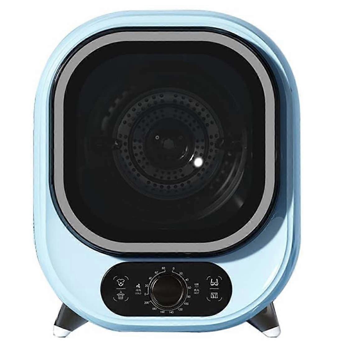 Portable Clothes Dryer 5kg Compact Vented with Dual Temperature Control and Blue Light Sanitization