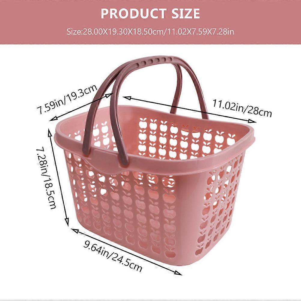 Plastic Shopping Basket for Home with Fruit and Vegetable Storage