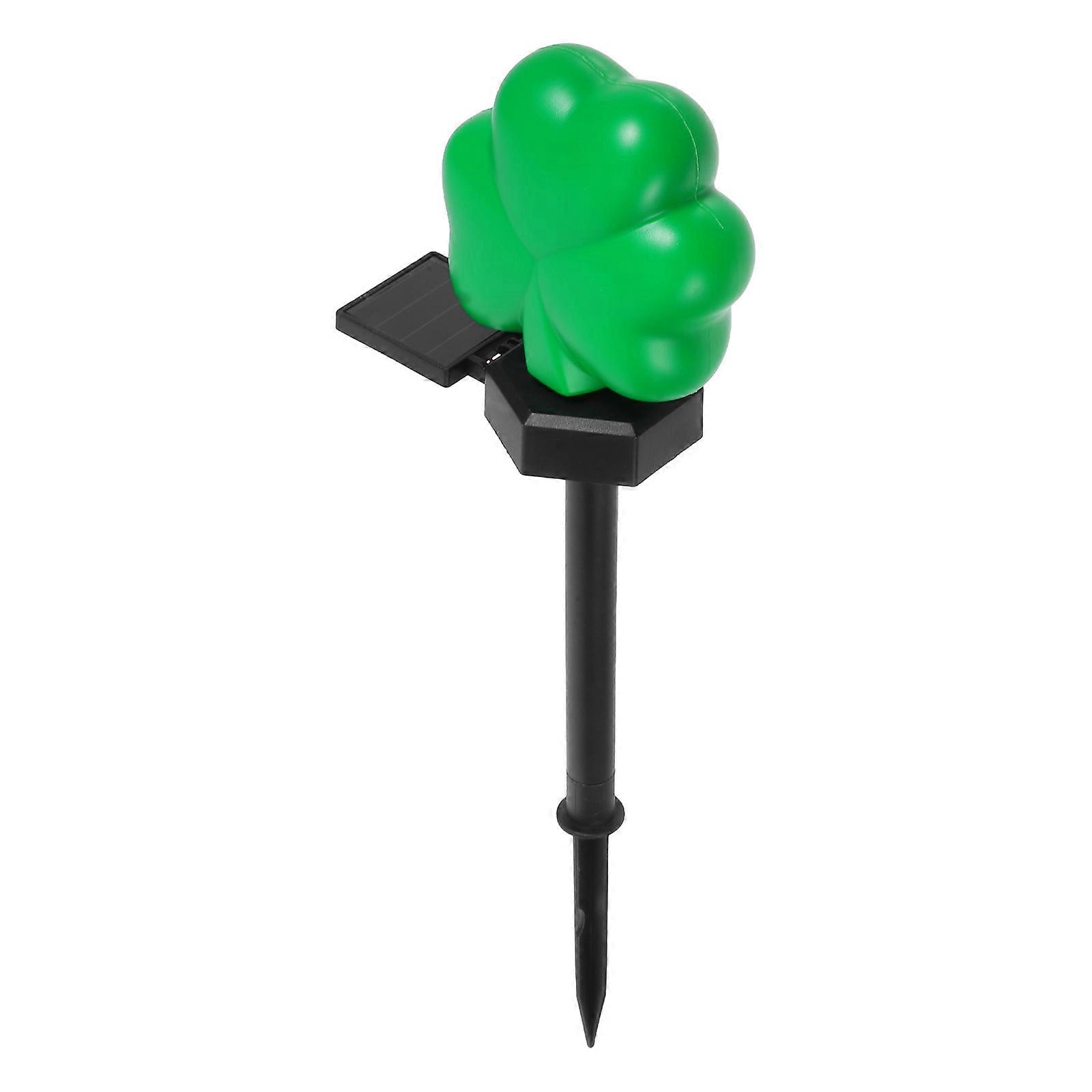 St Patricks Day Lawn Decorations Shamrock Pathway Light for Garden