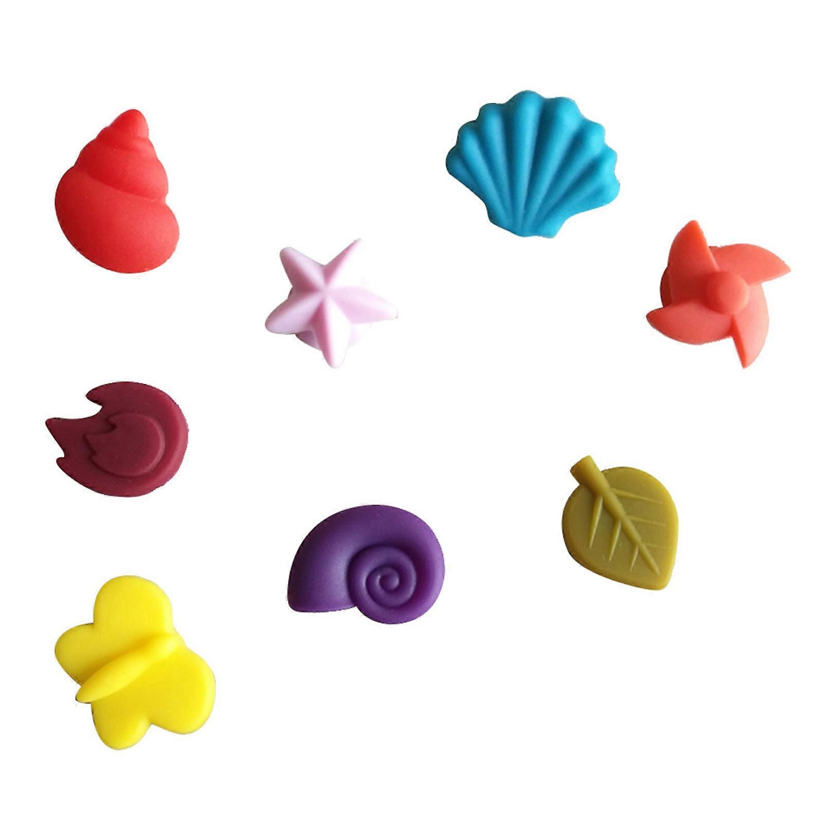 Silicone Wine Glass Marker for Cup Identification 16Pcs Assorted