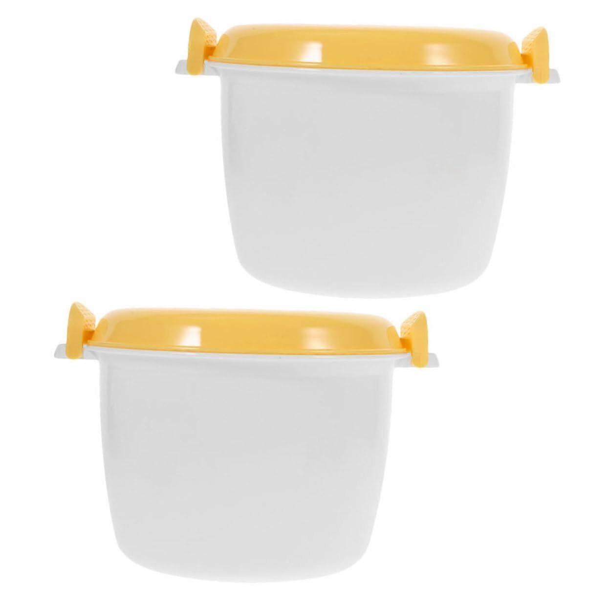 Microwave Rice Cooker and Vegetable Steamer Set, Large Capacity, Quick Multifunctional Cooking