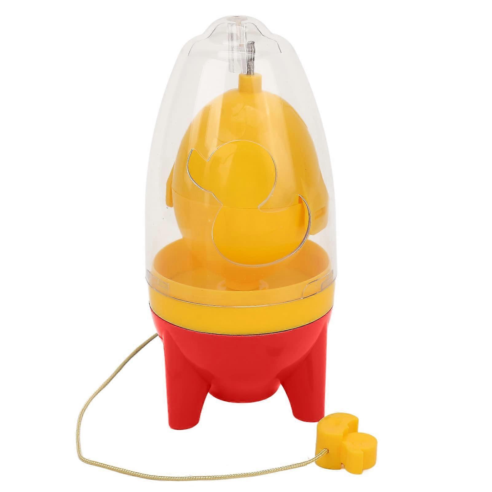 Egg Scrambler and Spinner Mixer, Manual Pull Design for Uniform Mixing, Red, Home Use