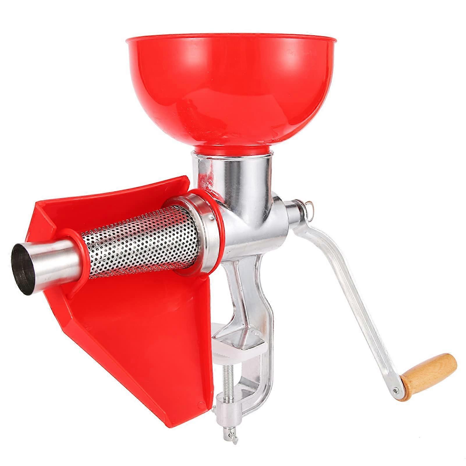 Manual Tomato Press with Strainer, Seed Fruit and Vegetable Juicer, Ergonomic Handle