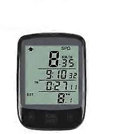 Waterproof Bike Speedometer Cycling Computer with Backlight Large Display Odometer Distance Counter