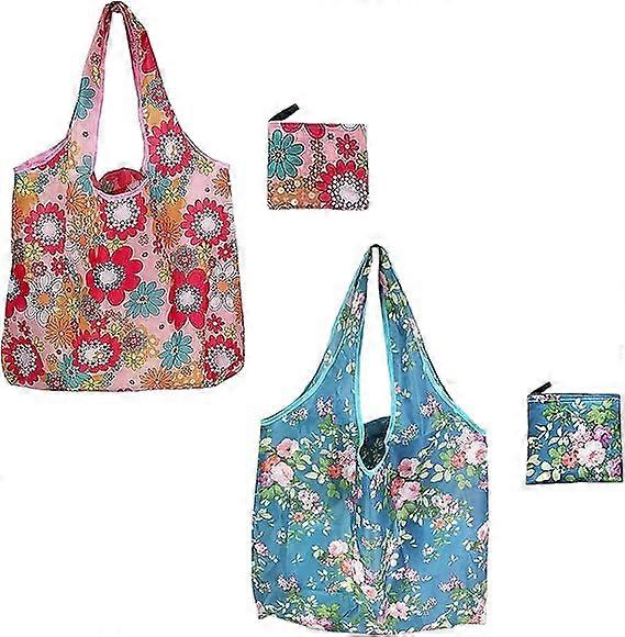Two-Piece Reusable Environmentally Friendly Foldable Shopping Bag Set