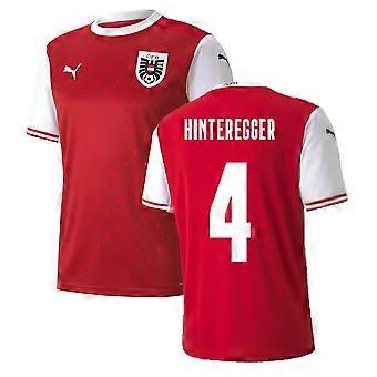 Camiseta de fútbol De Austria Home Puma 2020-2021 (HINTEREGGER 4)