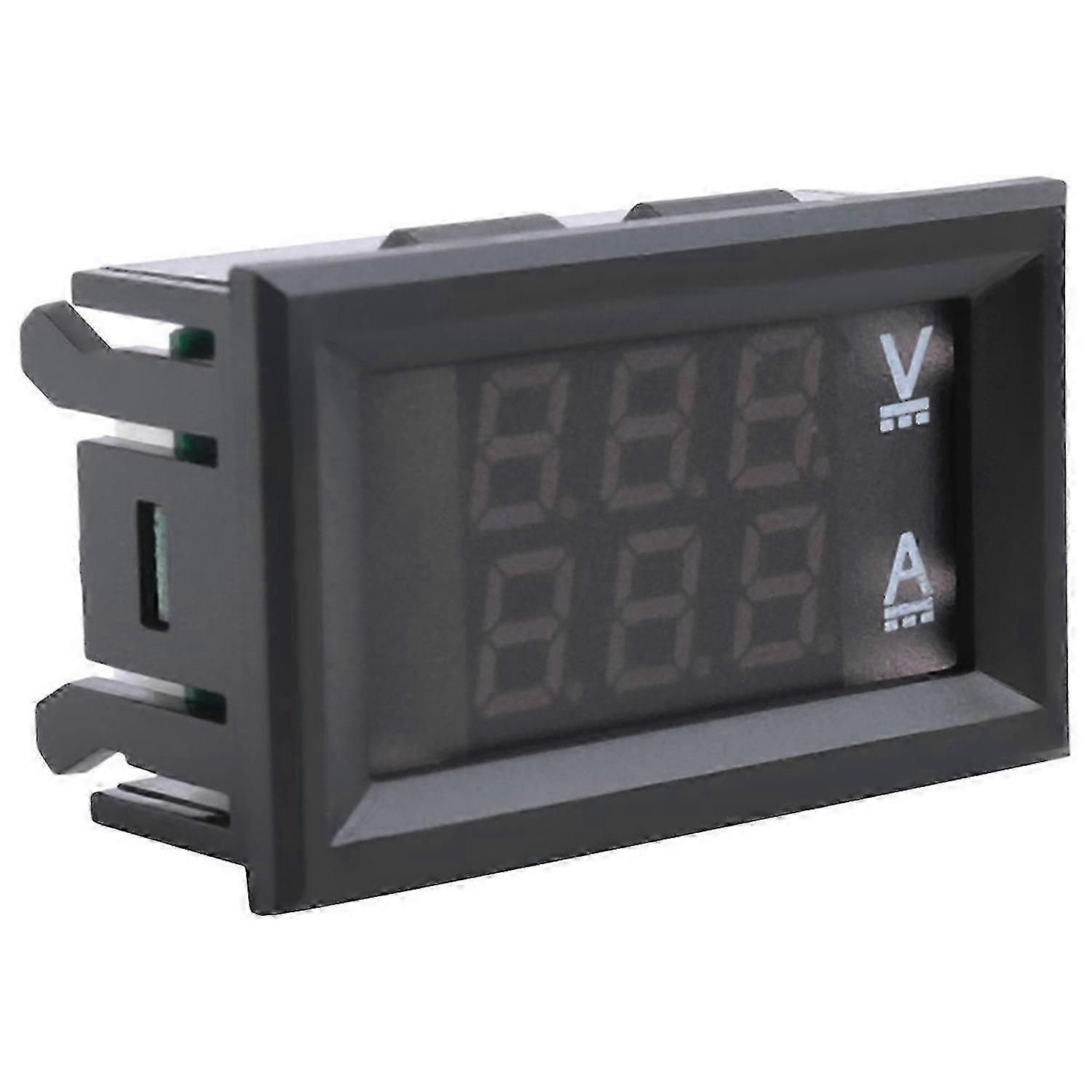 Two DC 100V 10A ammeter/voltmeter/current meter tester
