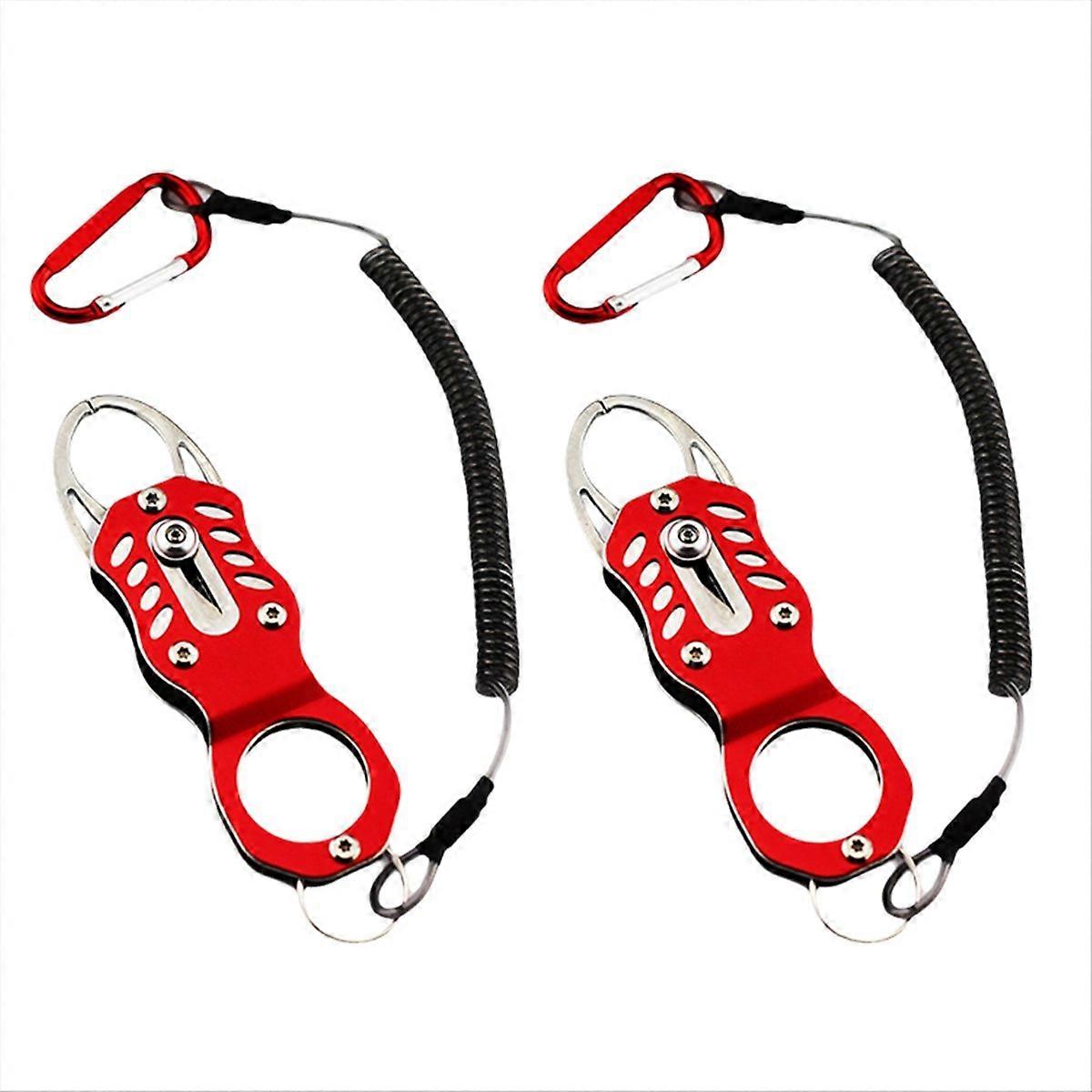 Fish Clamp Portable Lure Fish Control Fishing Tool Red