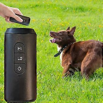Anti Barking Device for Dogs Double Sensor Bark Device LED Flashlight Rechargeable Ultrasonic Training Tool