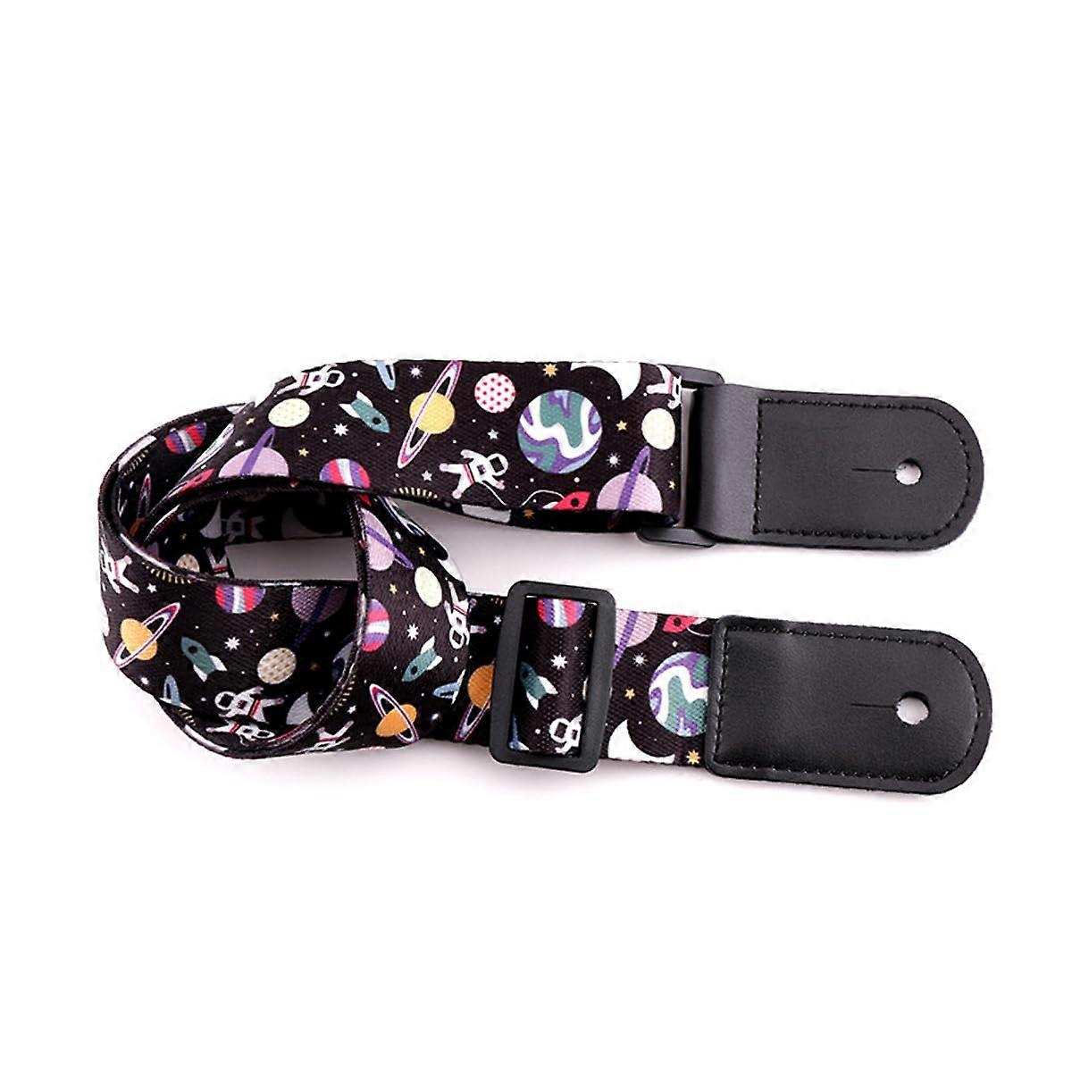Adjustable Cotton Ukulele Strap and Guitar Strap with Breathable Layer for Comfortable Secure Fit