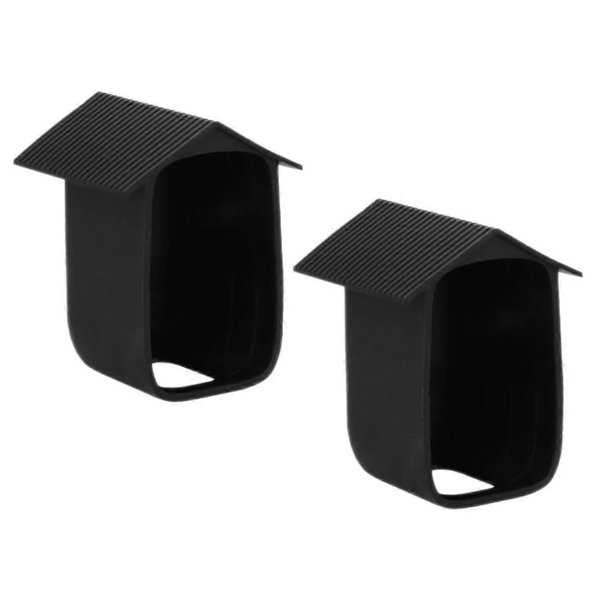 2pcs Security Camera Cover Waterproof Silicone Housing with WideAngle Clear View for Outdoor Use