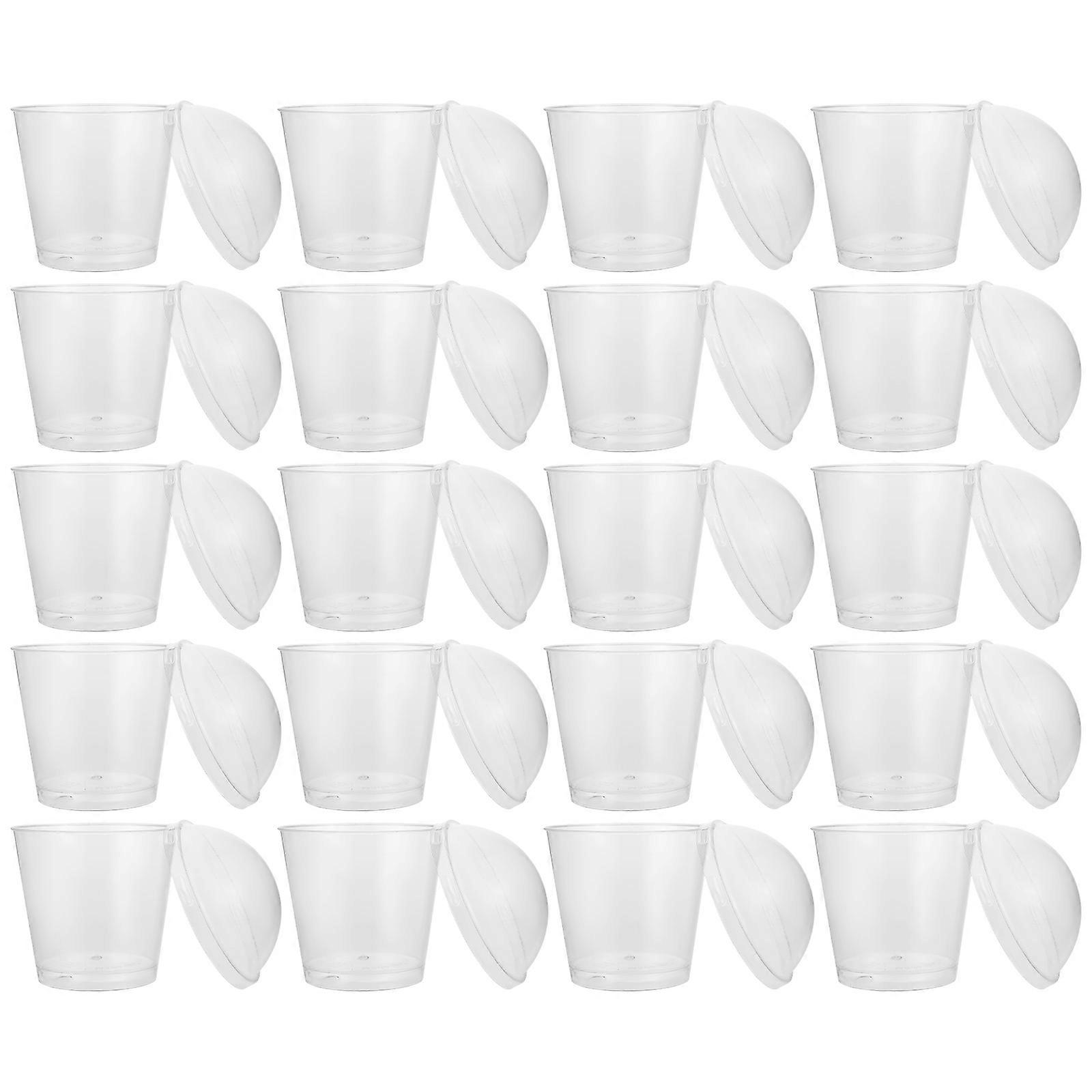 Dessert Cup Cups with Lids for Storage 25Sets Included