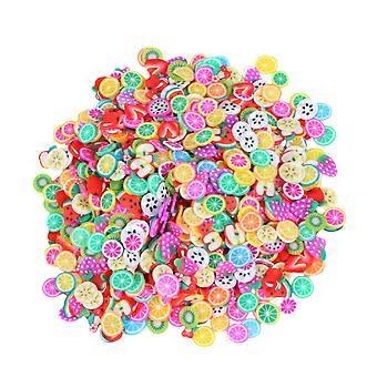 Nail Art Charms 1000pcs Polymer Fruit Slices DIY Manicure Decorations for Home and Salon