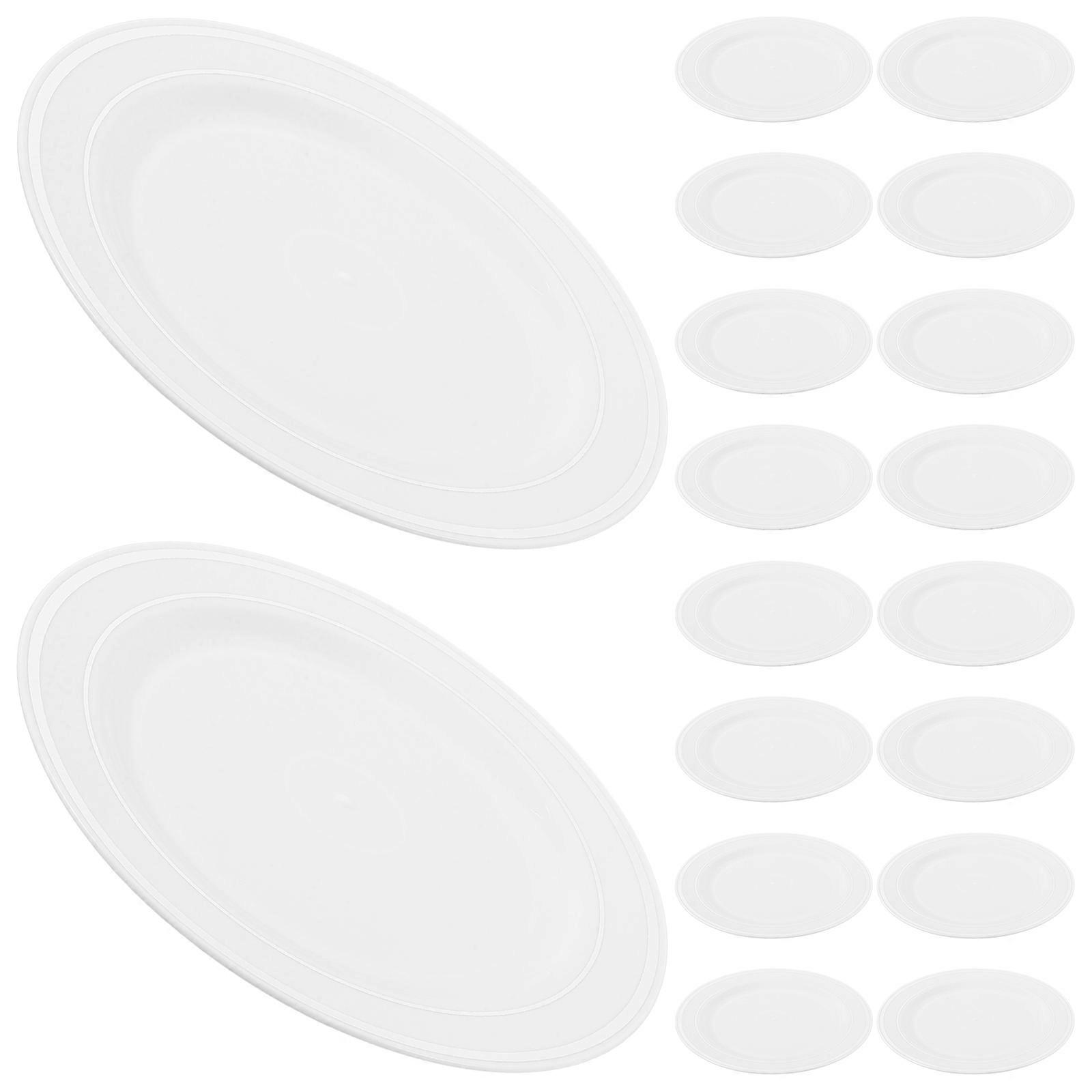 Party White Dinner for Party 20Pcs